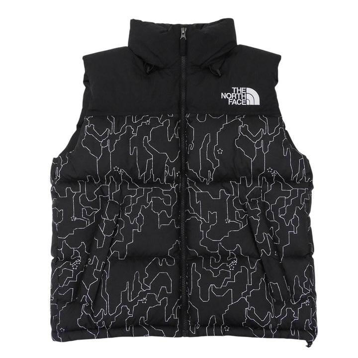 Great THE NORTH FACE Down vest Novelty Nuptse Vest Tree bark black Nylon ND92339