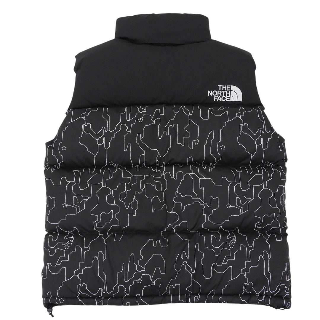 Great THE NORTH FACE Down vest Novelty Nuptse Vest Tree bark black Nylon ND92339