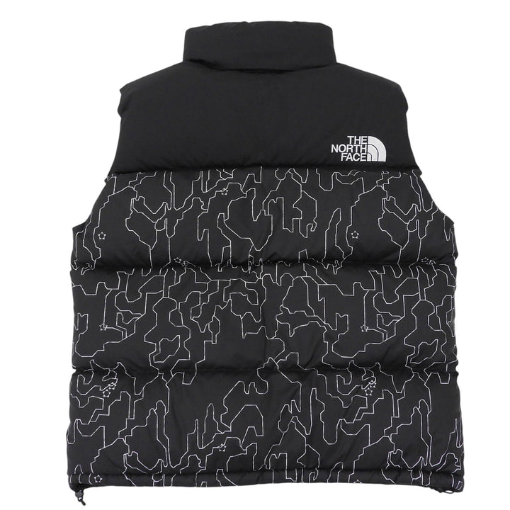 Great THE NORTH FACE Down vest Novelty Nuptse Vest Tree bark black Nylon ND92339