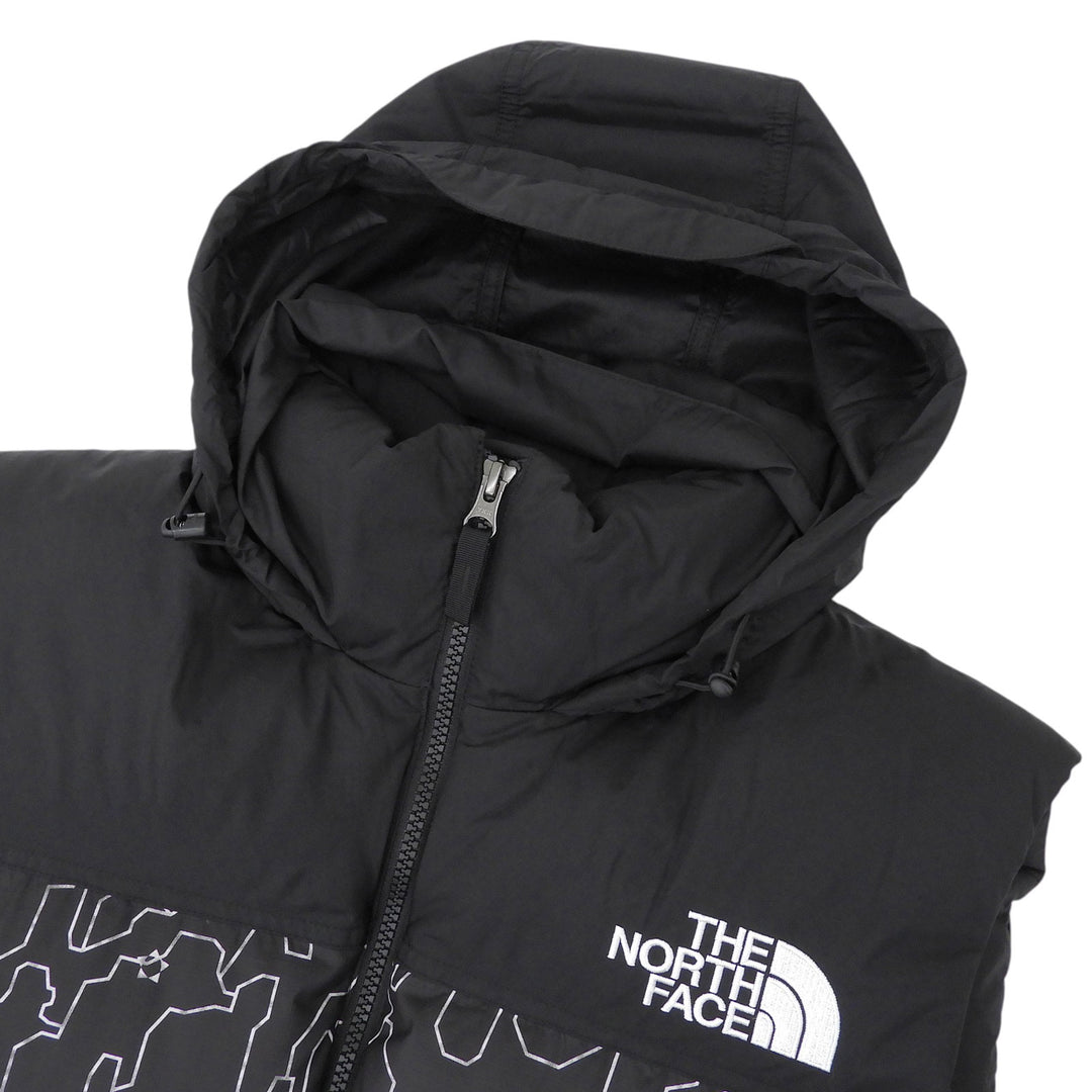 Great THE NORTH FACE Down vest Novelty Nuptse Vest Tree bark black Nylon ND92339