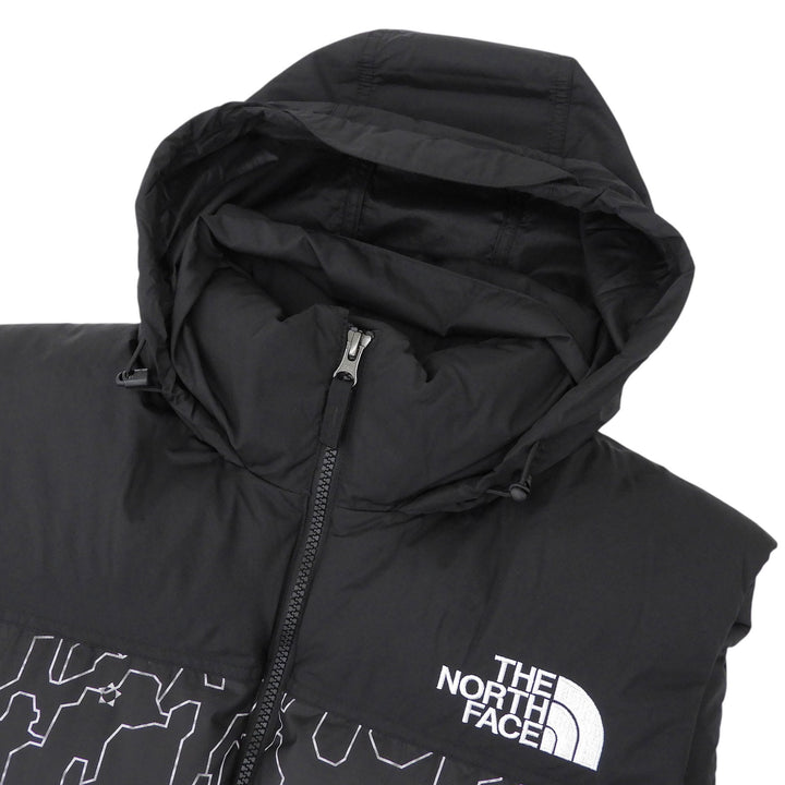 Great THE NORTH FACE Down vest Novelty Nuptse Vest Tree bark black Nylon ND92339