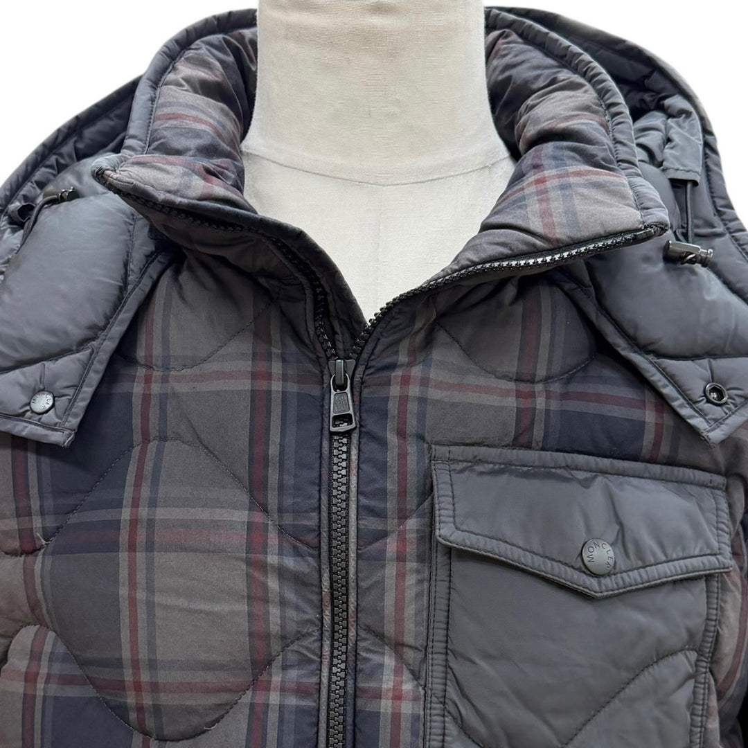 Great MONCLER Down jacket GONDRY Dark gray cotton mens 3