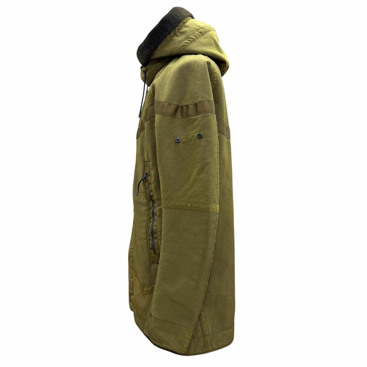 Discounted Very Good NIKE STONE ISLAND Mod coat Hooded double zip-up khaki mens M 6525401