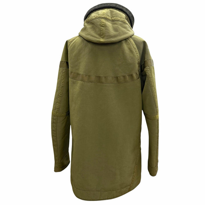 Discounted Very Good NIKE STONE ISLAND Mod coat Hooded double zip-up khaki mens M 6525401