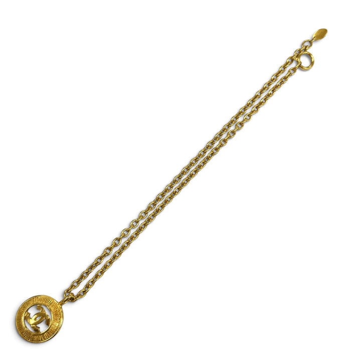 Very Good CHANEL Necklace COCO Mark Chain gold Women