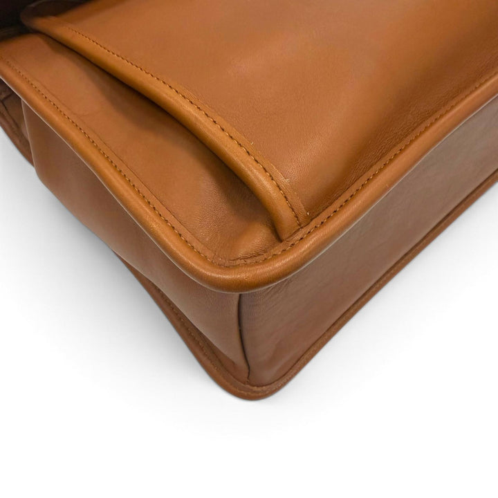 Excellent COACH Briefcase Brown Glove leather mens 5266