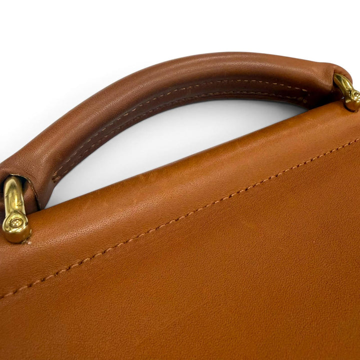Excellent COACH Briefcase Brown Glove leather mens 5266
