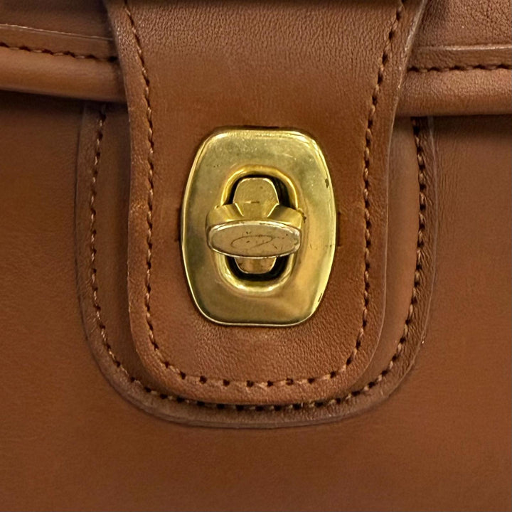 Excellent COACH Briefcase Brown Glove leather mens 5266