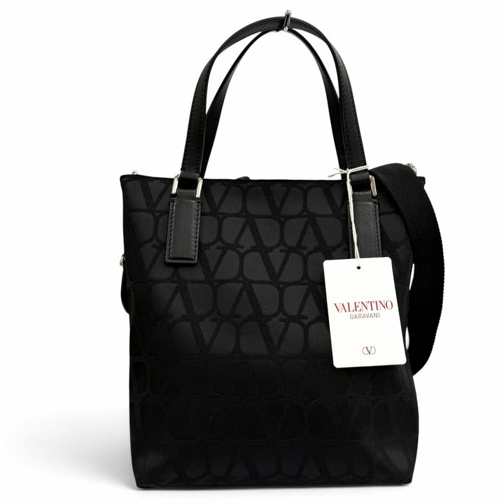 Excellent Valentino Garavani Handbag Toile Iconograph black leather 4Y2B0C60CSH