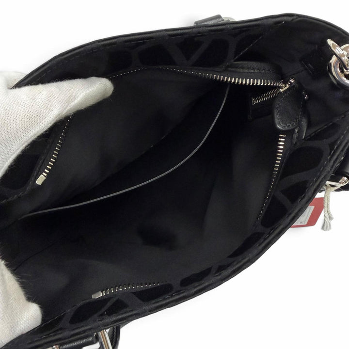 Excellent Valentino Garavani Handbag Toile Iconograph black leather 4Y2B0C60CSH
