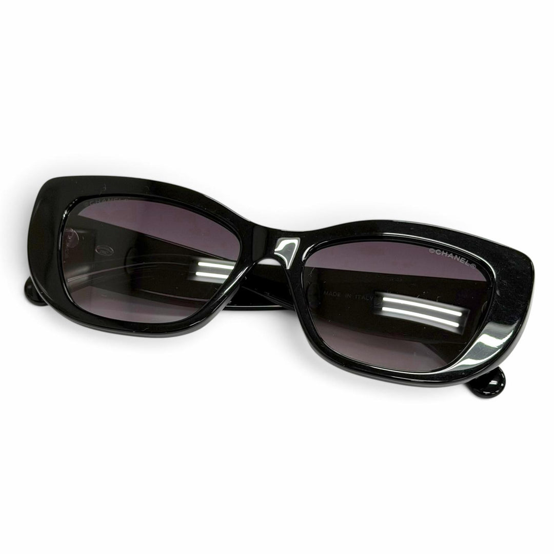 Excellent CHANEL Butterfly Shape Sunglasses Shell COCO Mark 26C 71766A S1834