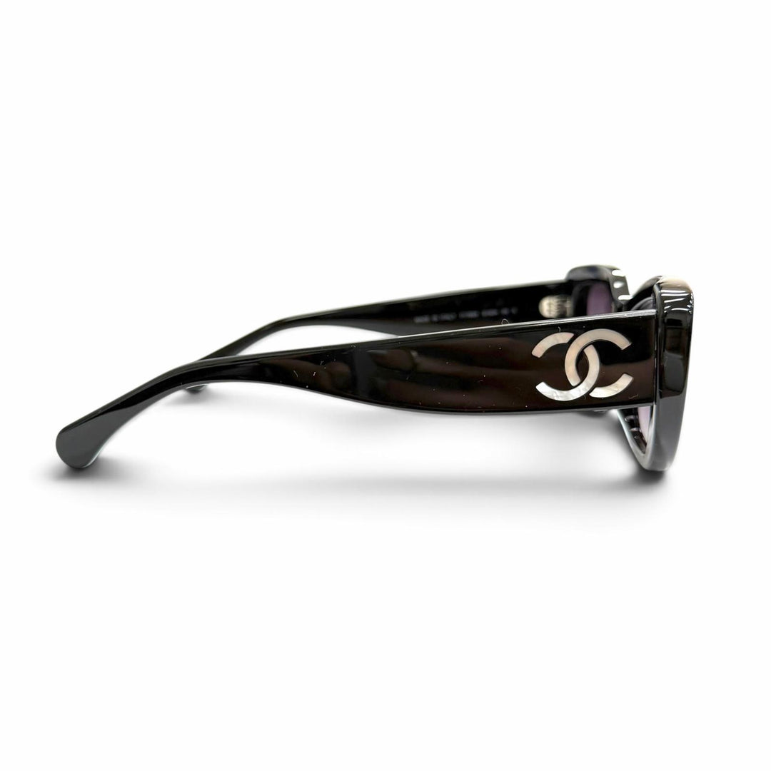 Excellent CHANEL Butterfly Shape Sunglasses Shell COCO Mark 26C 71766A S1834
