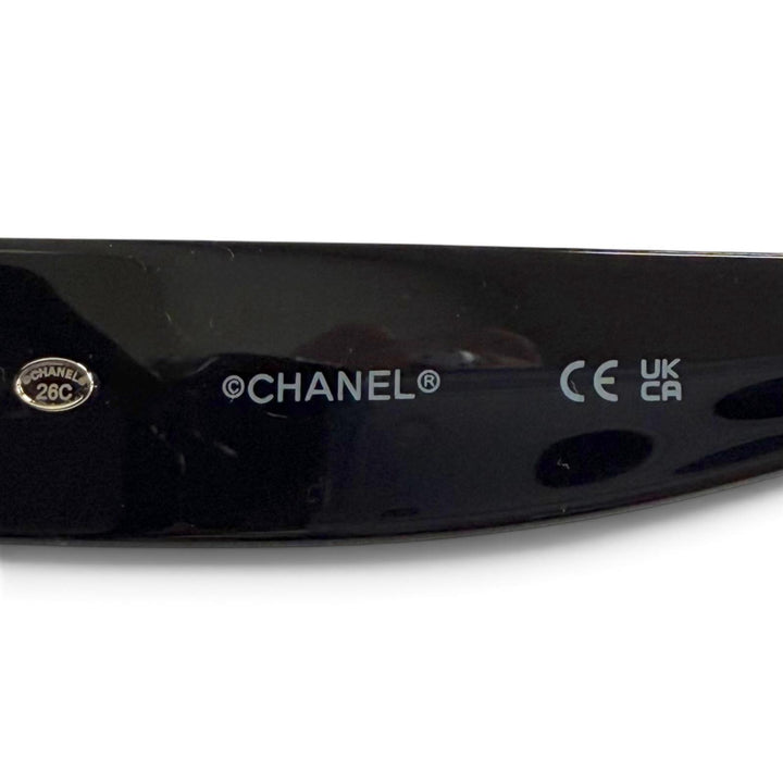 Excellent CHANEL Butterfly Shape Sunglasses Shell COCO Mark 26C 71766A S1834