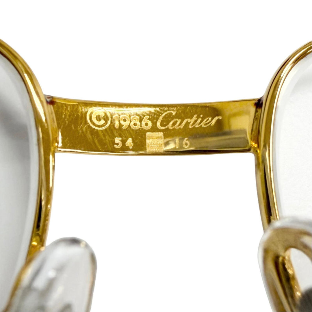 Great Cartier Glasses Trinity C logo gold mens