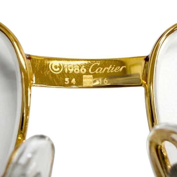 Great Cartier Glasses Trinity C logo gold mens