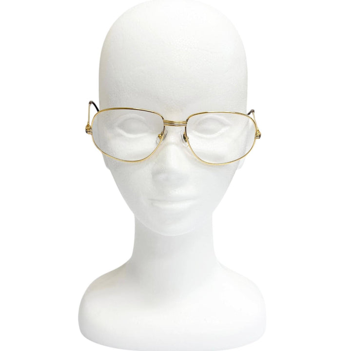 Great Cartier Glasses Trinity C logo gold mens