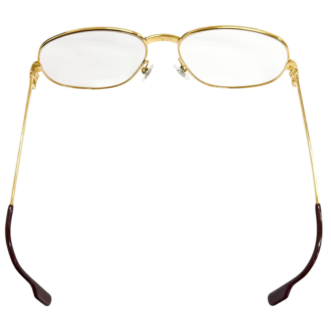 Great Cartier Glasses Trinity C logo gold mens