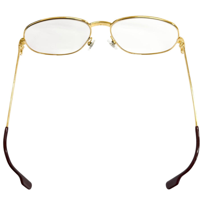 Great Cartier Glasses Trinity C logo gold mens