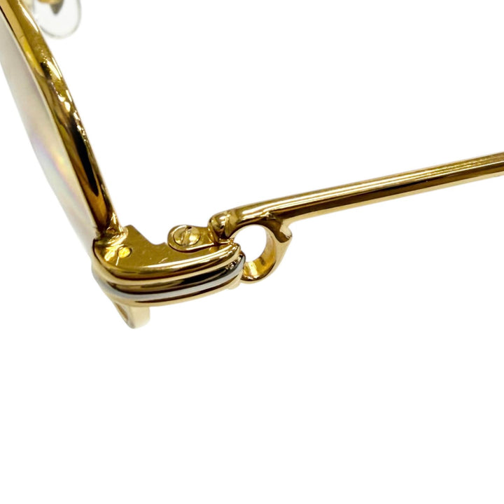 Great Cartier Glasses Trinity C logo gold mens