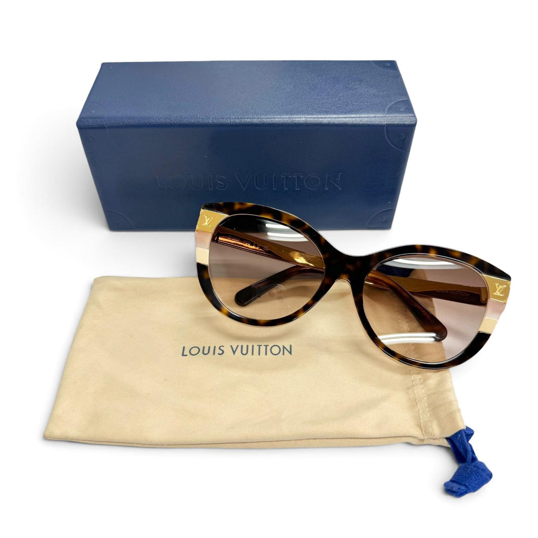 Very Good LOUIS VUITTON sunglasses LV Petite Spencer Cat Eye Women Z1858E