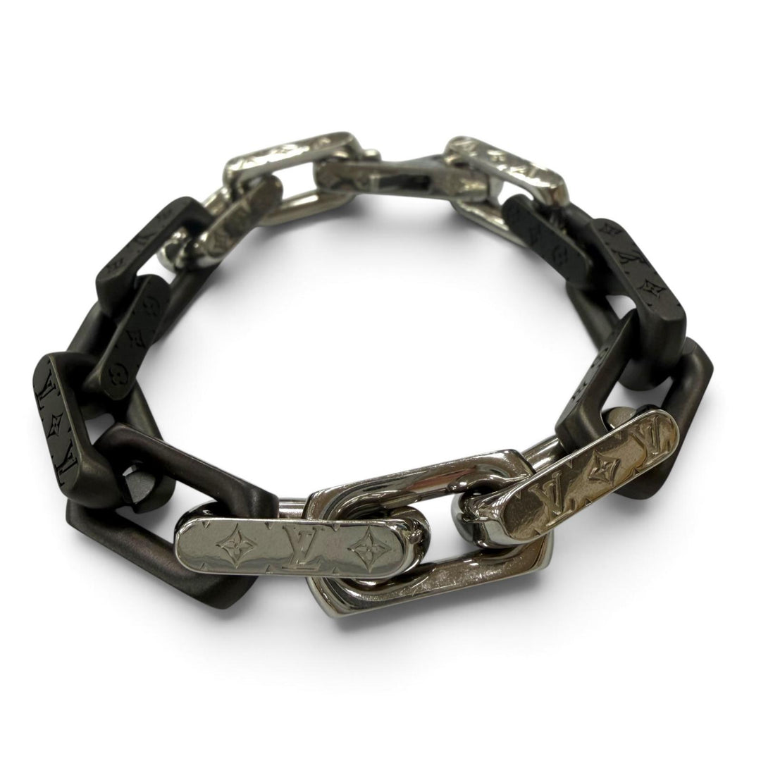 Excellent LOUIS VUITTON bracelet Bracelet Monogram Chain Silver mens M M00686