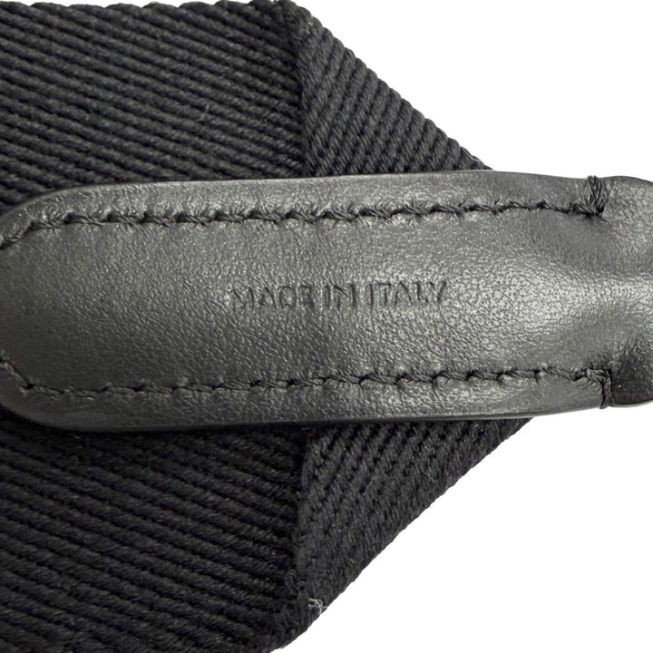 Great CELINE Shoulder strap Jacquard logo black canvas Women