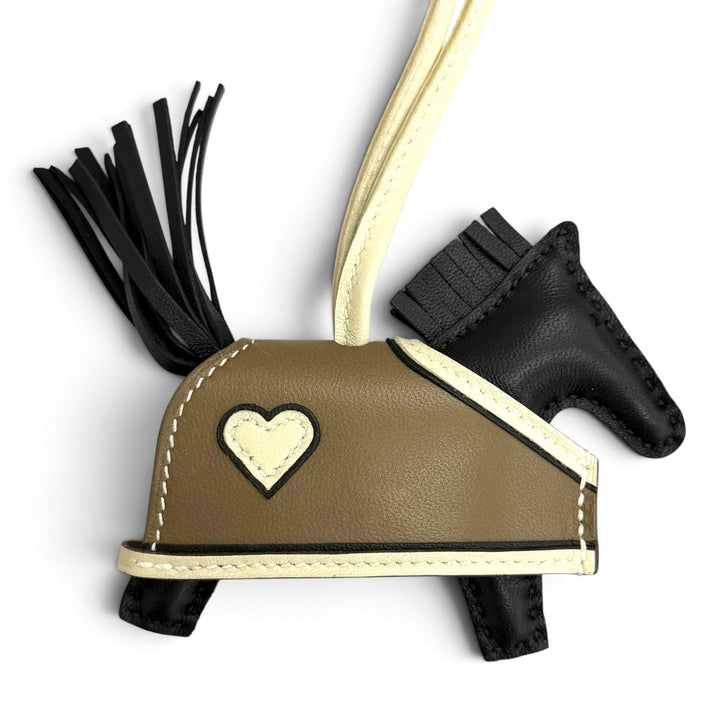 Excellent HERMES Bag charm Robeocour PM Rodeo leather Women