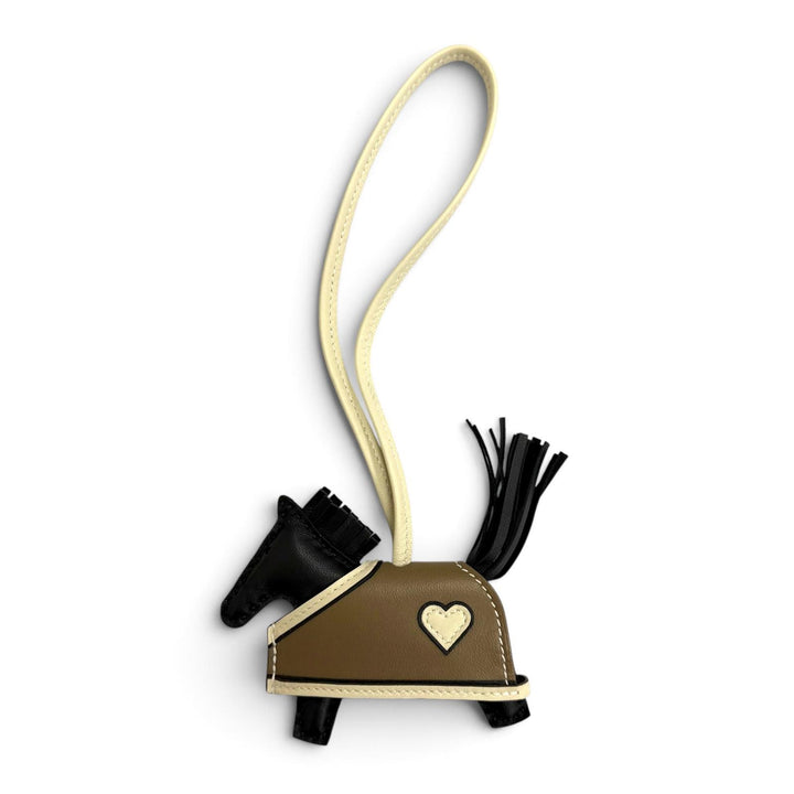 Excellent HERMES Bag charm Robeocour PM Rodeo leather Women