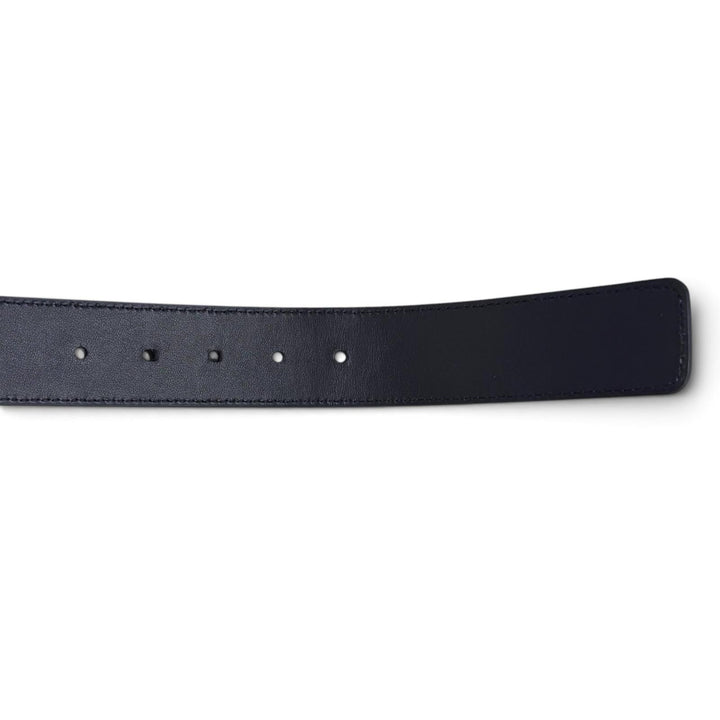 Great BOTTEGAVENETA belt INTRECCIATO Navy leather mens