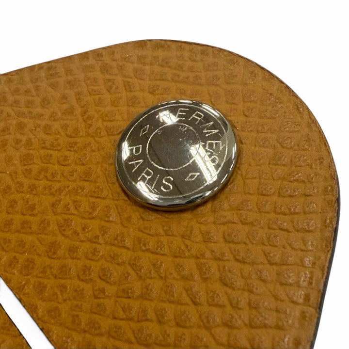 Great HERMES Bangle Ajure Petit H Sellier Button Reversible Bracelet black