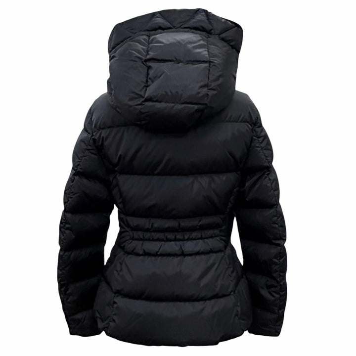 Excellent MONCLER Down jacket AVOCE Logo patch, hooded short jacket black 1