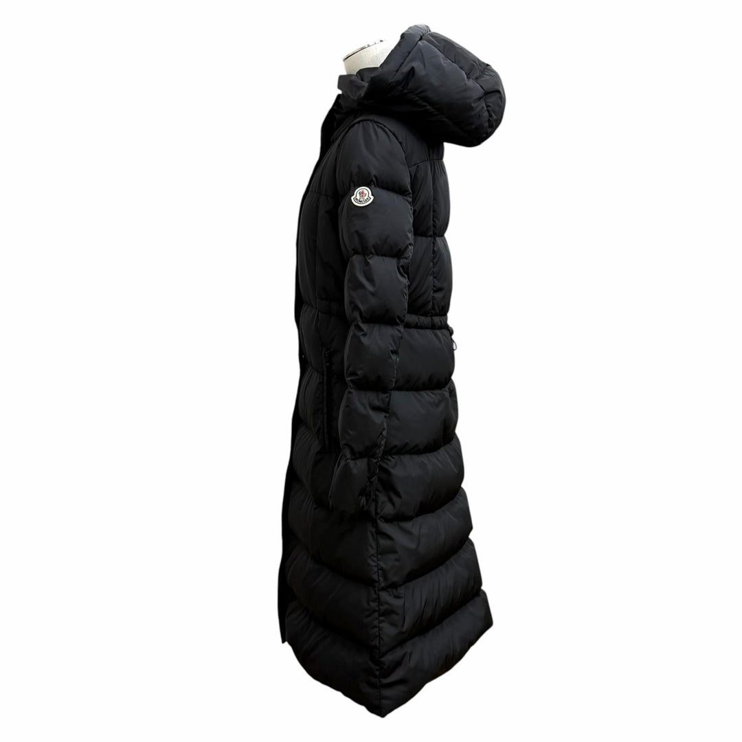 Very Good MONCLER down coat CHONDRILLE Logo patch, hooded, concealed placket 1