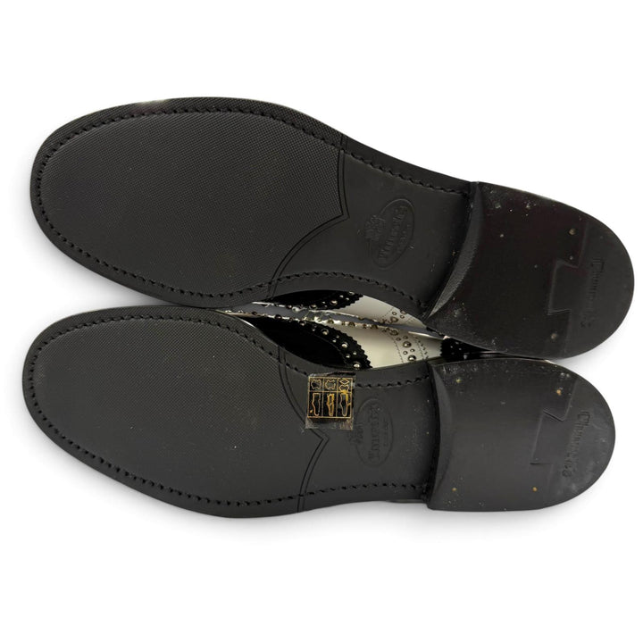 Pristine CHURCH'S Leather shoes BURWOOD MET Wingtip studded shoes black 36