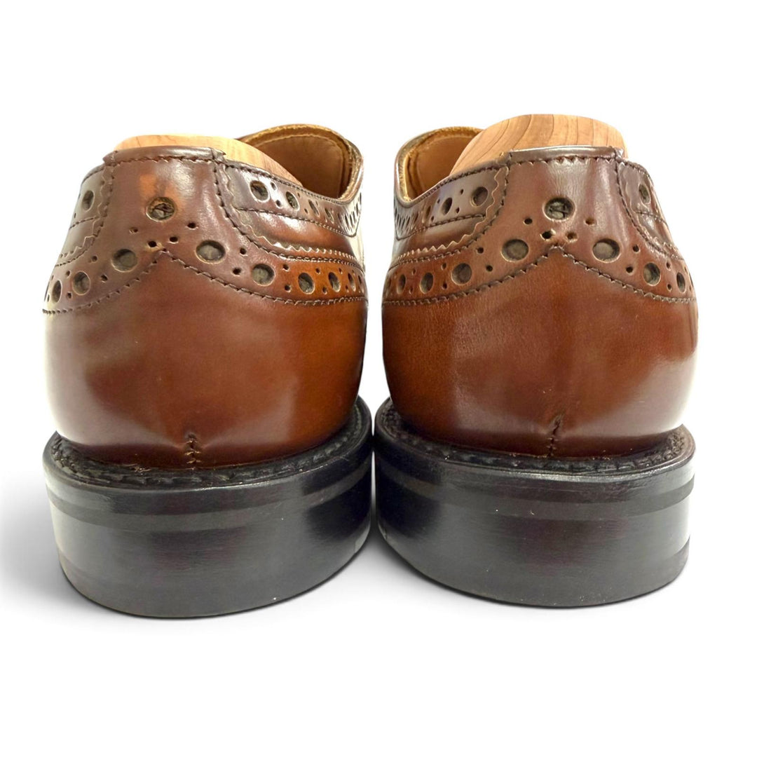 Pristine CHURCH'S Leather shoes LANA R Double Monk Strap Medallion Brown 36.5