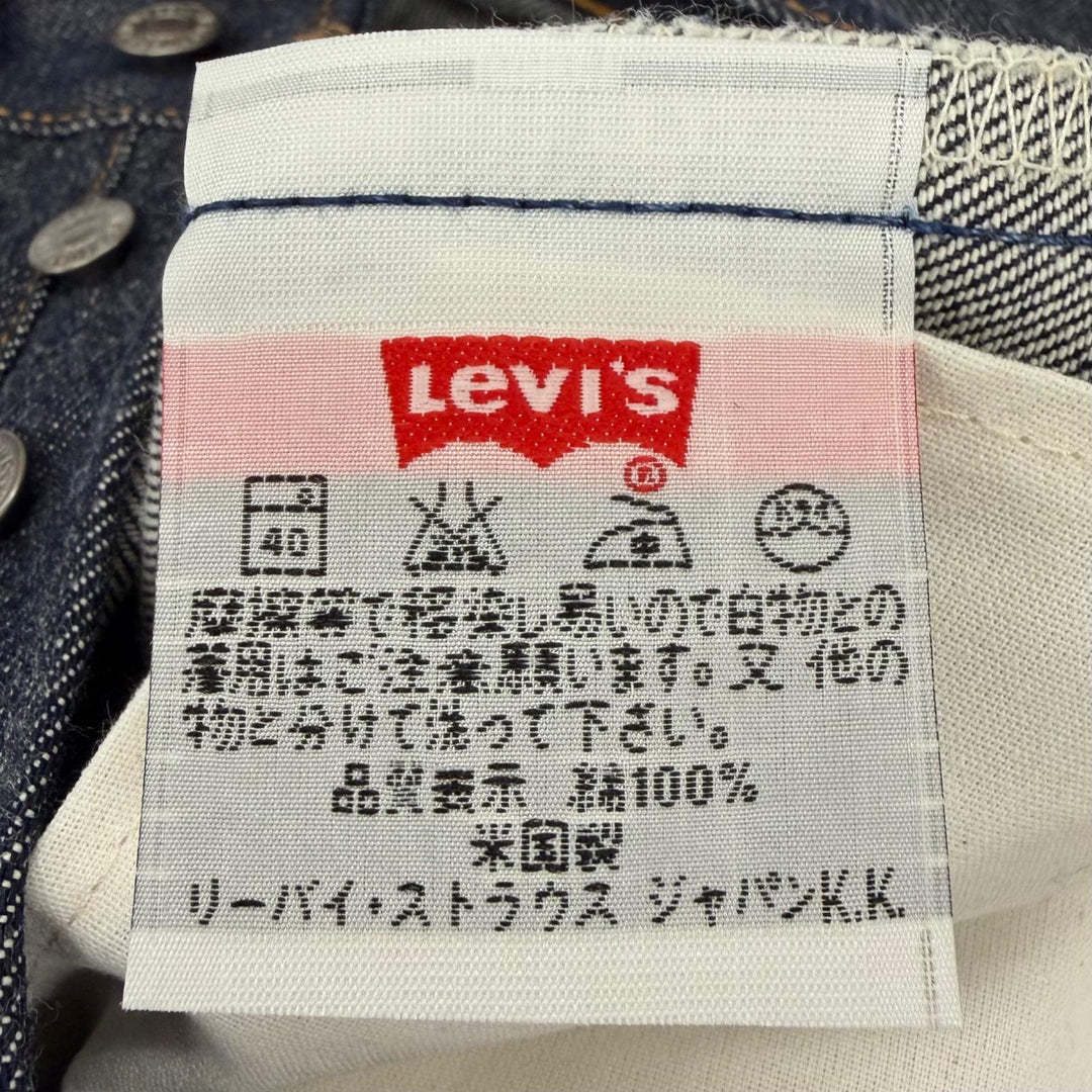 Excellent Levis Denim pants 501XX Button fly Indigo cotton mens 30