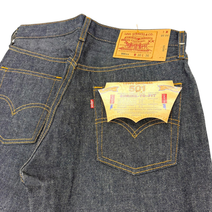 Excellent Levis Denim pants 501XX Button fly Indigo cotton mens 30