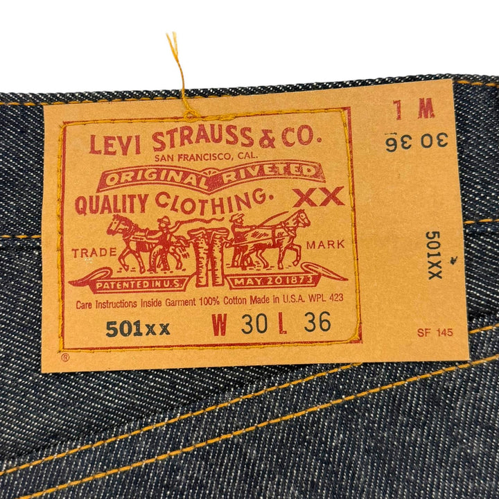 Excellent Levis Denim pants 501XX Button fly Indigo cotton mens 30