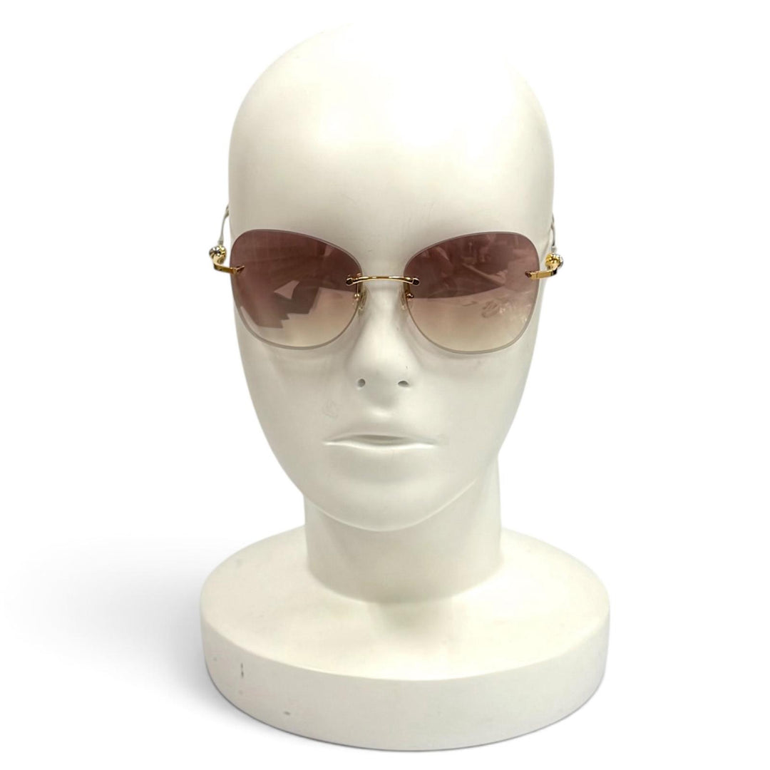 Great Cartier sunglasses Decor C Combination Color gold Women