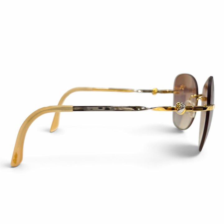 Great Cartier sunglasses Decor C Combination Color gold Women