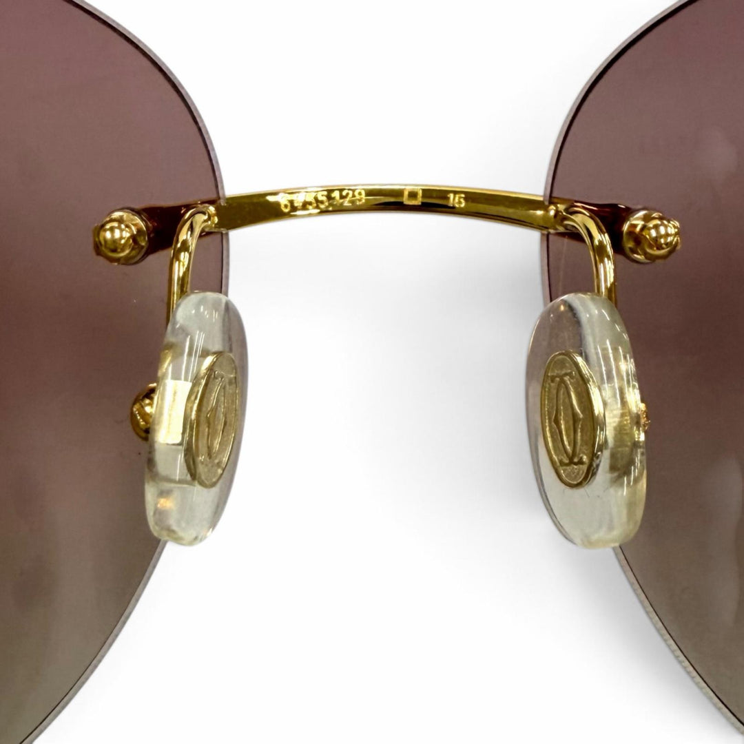 Great Cartier sunglasses Decor C Combination Color gold Women
