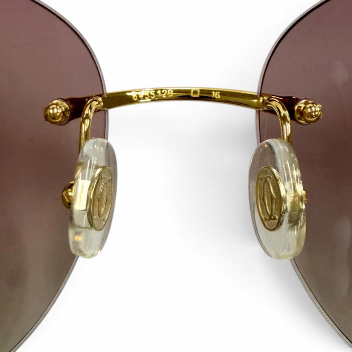 Great Cartier sunglasses Decor C Combination Color gold Women