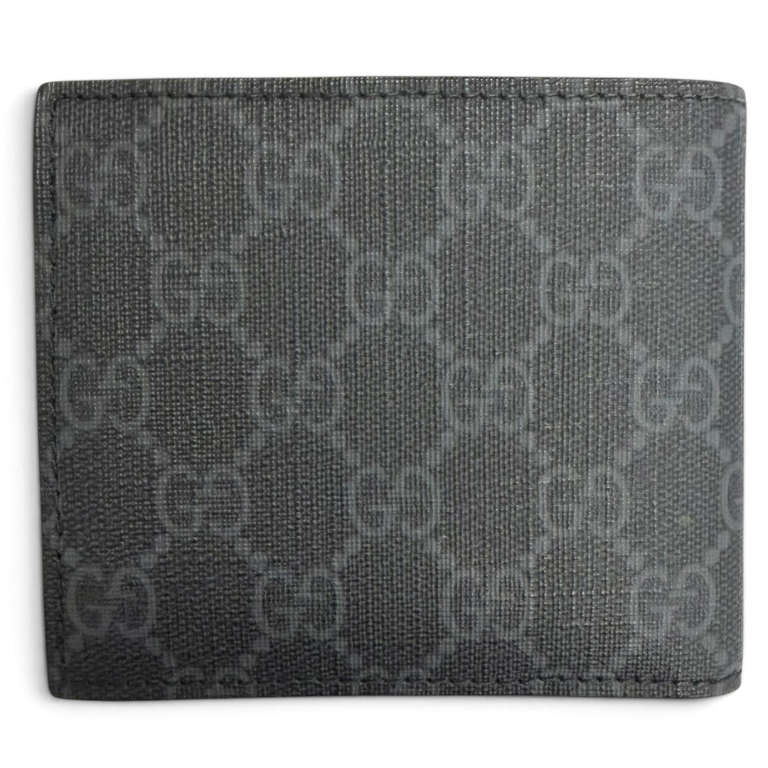 Excellent GUCCI Bifold Wallet GG coin wallet Interlocking G gray GG Supreme