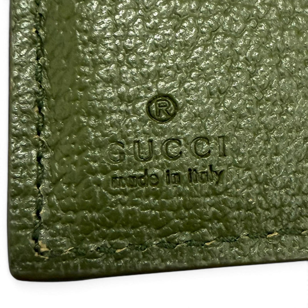 Excellent GUCCI Bifold Wallet GG coin wallet Interlocking G gray GG Supreme