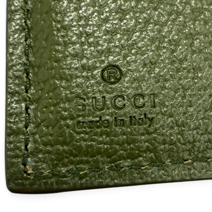 Excellent GUCCI Bifold Wallet GG coin wallet Interlocking G gray GG Supreme