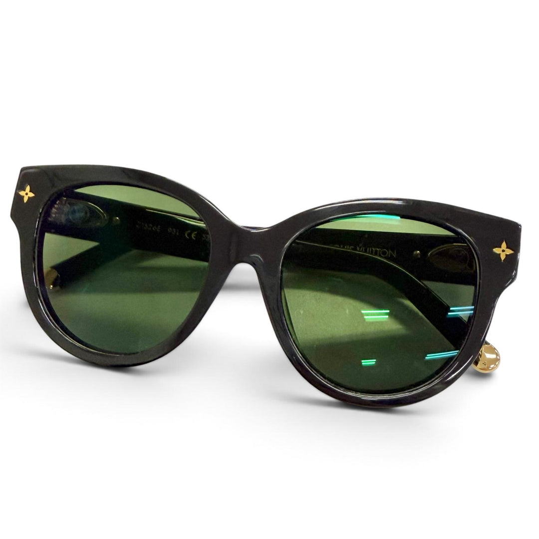 Very Good LOUIS VUITTON sunglasses sunglasses my monogram round black Z1526E