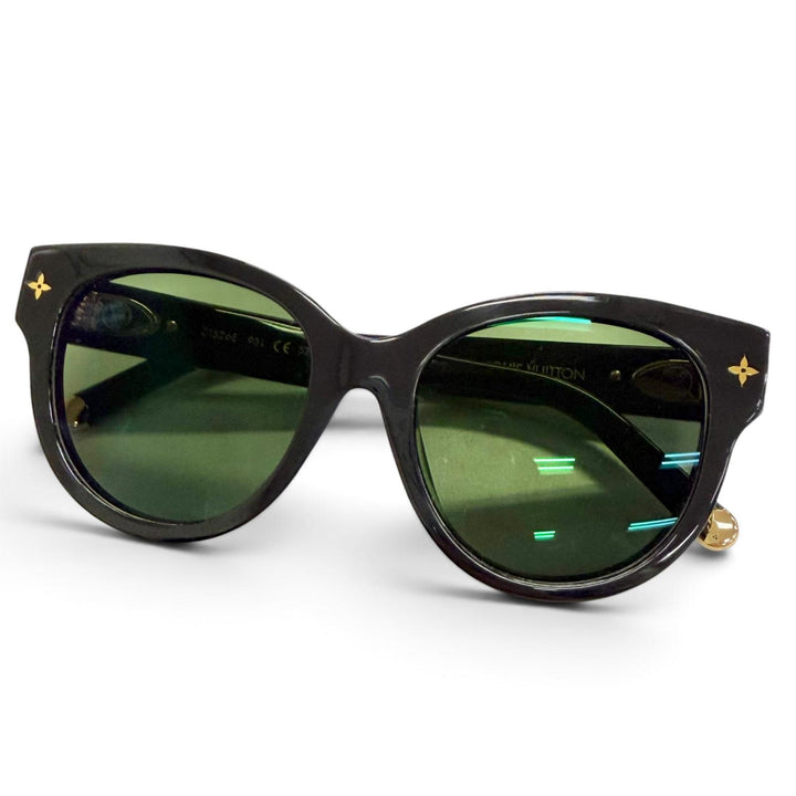Very Good LOUIS VUITTON sunglasses sunglasses my monogram round black Z1526E