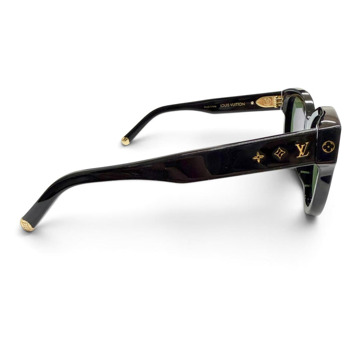 Very Good LOUIS VUITTON sunglasses sunglasses my monogram round black Z1526E