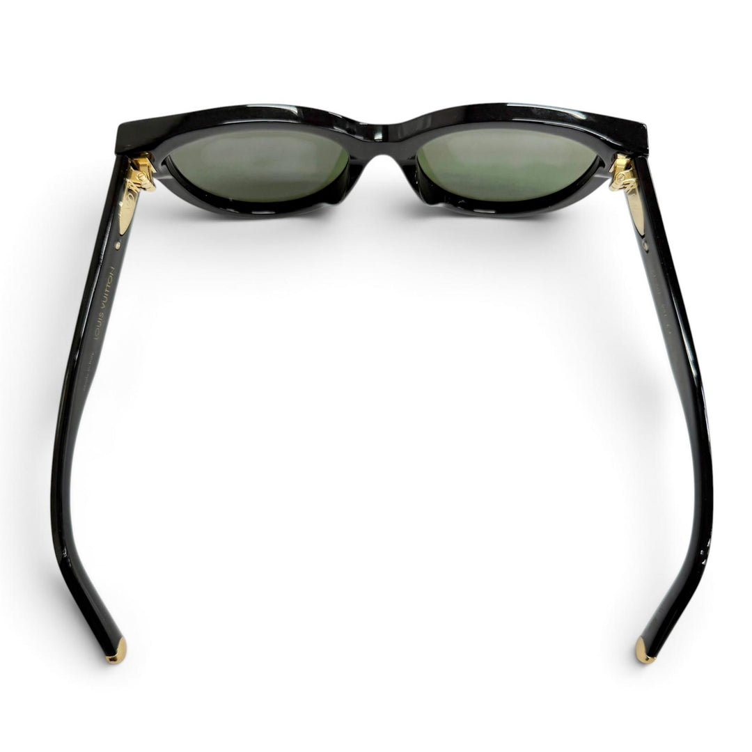 Very Good LOUIS VUITTON sunglasses sunglasses my monogram round black Z1526E