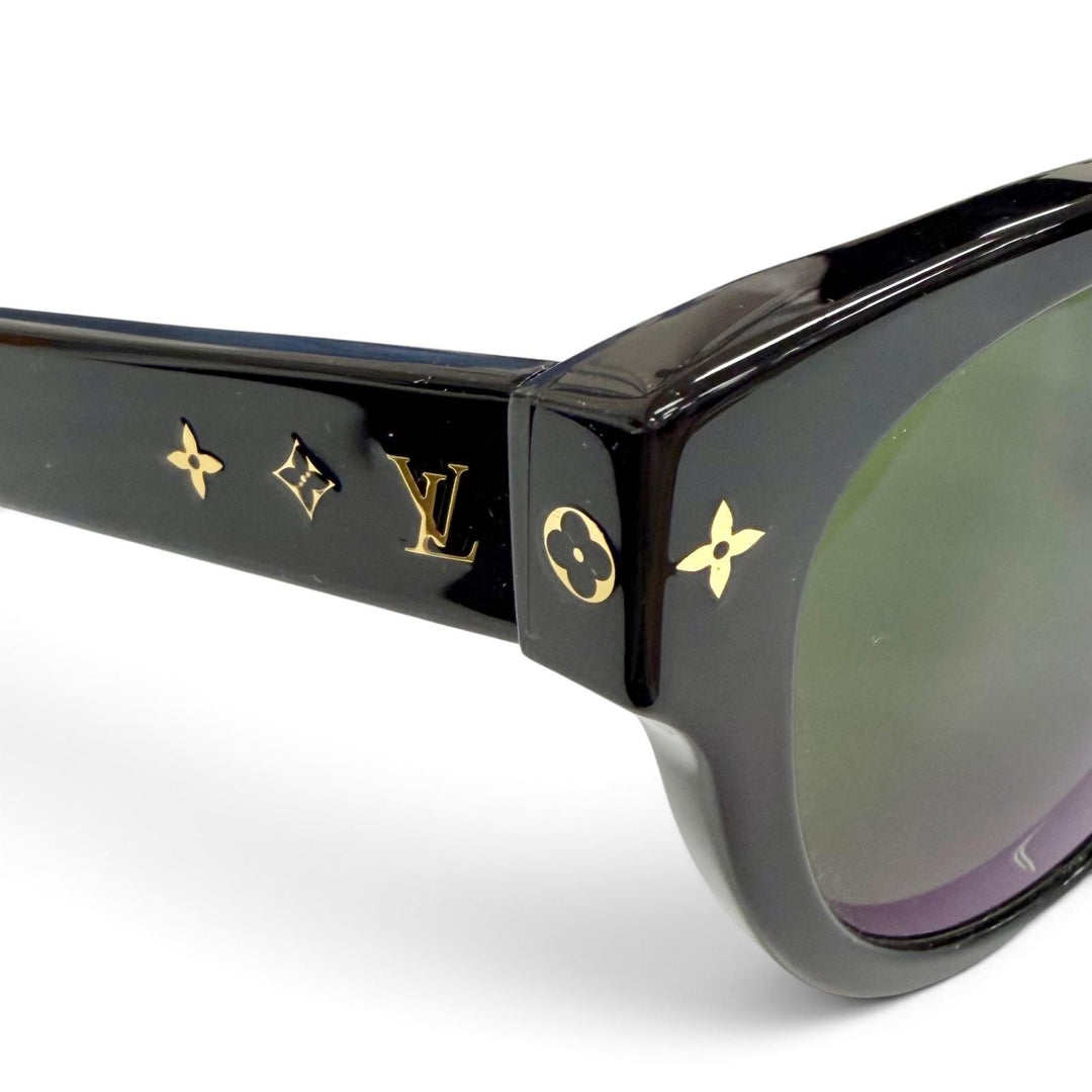 Very Good LOUIS VUITTON sunglasses sunglasses my monogram round black Z1526E