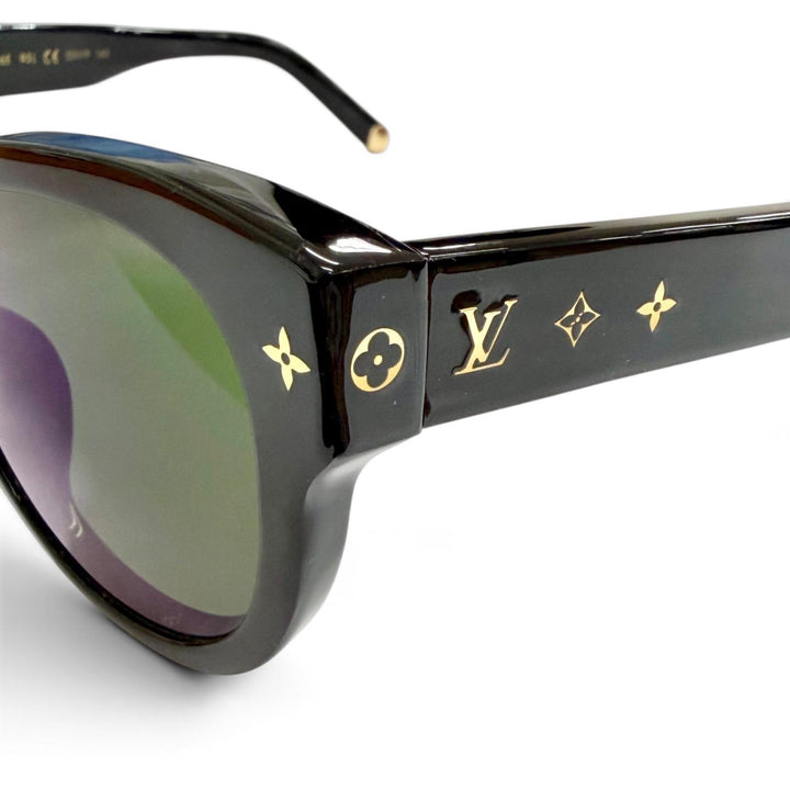 Very Good LOUIS VUITTON sunglasses sunglasses my monogram round black Z1526E